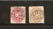 ALLEMAGNE Royaume De Prusse 1861/65    N°17 Et 20 Avec Charniere Dans L Etat - Used