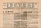 ITALIA,, Quotidiano N. 20 Del 13 Maggio 1945 - Italian