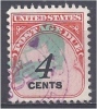 USA 1959 Postage Due - 4c Red FU - Portomarken