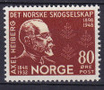 Norway 1948 Mi. 337    80 Ø Norwegische Gesellschaft Für Forstwirtschaft Axel Heiberg Gründer MNH** - Nuevos