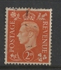 Great Britain KGVI 1937-47 2d Orange Definitive Used - Usados