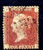 GB QV 1858-79 1d Plate 105, Corner Letters FI, Used - Used Stamps