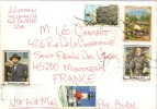 (d) Lettre Des états Unis Du 14/12/1996, Pour La France Avec 3 Timbres Guerre De Sessession Et 2 Timbres Phare - Lettres & Documents