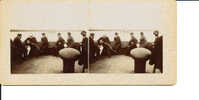 DIEPPE CARTE STEREOSCOPIQUELE LE PORT UN BATEAU CARTE SUR LES 2 FACES 4 PHOTOS BON ETAT - Stereoscope Cards