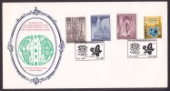 Austria 1985 FIATA 60 Jahre Weltkongress Mult Franked Card - Brieven En Documenten