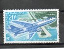 POLYNESIE P Aérienne  DC 10 20f Bleu Turquoise Vert Foncé Bleu 1973n°74 - Gebraucht