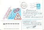 Russie: Entier Postal Circulé - Unfälle Und Verkehrssicherheit