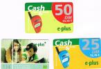 GERMANIA (GERMANY) - DEBITEL (RECHARGE) -    E PLUS   (LOT OF 3 DIFFERENT)   - USED ° - RIF. 5836 - GSM, Cartes Prepayées & Recharges