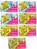 GERMANIA (GERMANY) - T MOBILE (RECHARGE) - XTRA CASH: LOT OF 7 DIFFERENT     - USED ° - RIF. 5847 - GSM, Cartes Prepayées & Recharges