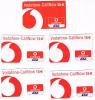 GERMANIA (GERMANY) - D2 VODAFONE  (RECHARGE) - CALL NOW   LOT OF 5 DIFFERENT      - USED ° - RIF. 5821 - GSM, Cartes Prepayées & Recharges