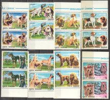 Rumänien; 1990; Michel 4603/10 **; Hunde; Dog; Doppelt - Ongebruikt