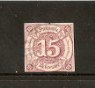 Anciens états D Allemagne Tour Et Taxis états Du Sud 1859 N 40  Avec Charniere - Used