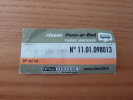 Ticket De Bus Réseau Penn-ar-Bed (roulez Jeunesse) Kaki - Europe