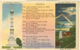 USA – United States – Virginia, Yorktown Monument & Old Point Comfort, Unused Linen Postcard [P6270] - Sonstige & Ohne Zuordnung