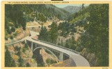 USA – United States – Pioneer Bridge, Canyon Creek, Pacific Highway, Oregon, Unused Linen Postcard [P6313] - Other & Unclassified