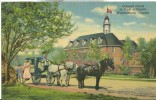 USA – United States – Colonial Coach, In Front Of Capitol, Williamsburg, Virginia, Unused Linen Postcard [P6398] - Other & Unclassified