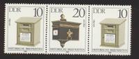 DDR ** 2924 - 2927 WZd 618 Briefkästen Zusammendruck Ungefaltet - Zusammendrucke