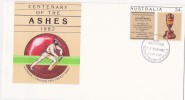 1982   Centenary Ofthe Ashes, Cricket  FDI Cancel  Envelope 048 - Postwaardestukken