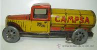 ANCIEN CAMION CITERNE CAMPSA À CLÉ EN TÔLE LITHO,MARQUE RICO(Espagne)--NO Marklin-carette-bing-JEP-JML-LEHMANN-FISCHER - Toy Memorabilia