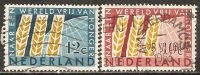 Netherlands 1963 Mi# 791-792 Used - FAO “Freedom From Hunger” Campaign - Gebraucht