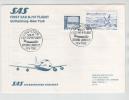 Sweden First SAS Flight B-747 Flight Gothenburg - New York 3-10-1977 - Briefe U. Dokumente