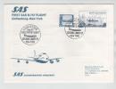 Sweden First SAS Flight B-747 Flight Gothenburg - New York 3-10-1977 - Briefe U. Dokumente