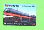 JAPAN -  Orange Picture Rail Ticket/Train As Scan - World