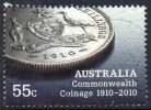 Australia 2010 55c Commonwealth Coinage Used - Gebraucht