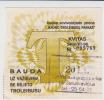 Driving Without A Ticket. Fine Ticket Lithuania 1996 - Europe