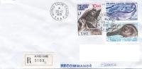 TAAF ENV ALFRED FAURE CROZET  23/1/1978 RECOMMANDEE TIMBRES N°PA 48  71  72 - Neufs