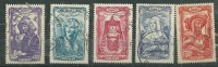 France Obl  Y&T N° 594 à 598 " Coiffes Régionales" - Used Stamps