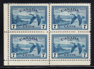 Canada Scott #C9 MNH 7c Canada Goose Block Of 4 - Full Sheets & Multiples