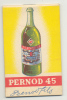 PERNOD 45 - Bloc-notes Publicitaire - Anisette - Pastis (f3) - Alkohol