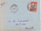 YOKADOUMA CAMEROUN 1956 AFRIQUE ANCIENNE COLONIE FRANÇAISE LETTRE PAR AVION POUR LA FRANCE CAD MARCOPHILIE - Covers & Documents