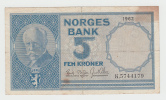 Norway 5 Kroner 1962 VF+ CRISP Banknote P 30b  30 B - Norway