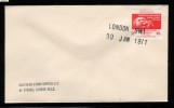 GB STRIKE MAIL (ROBERT NORFOLK SERVICE) 2/- (10P) RED COMMERCIALLY USED 30 JANUARY 1971 Write A Letter Feather Quill Pen - Fantasy Labels