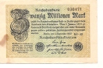 Inflation - 1923 - 20 Millionen Mark