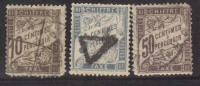 POSTAGE  DUE, 3v Used, France - Used Stamps