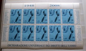 VATICAN 2008 -   SPLENDID SHEET OF 10, HUMAN RIGHTS DECLARATION -  MNH** CV 35 - Ungebraucht