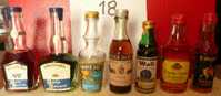 LOT DE 7 MIGNONNETTES- MINI BOTTLES- CERTAINES SONT TRES ANCIENNES- SÉLECTION : BOISSONS DIGESTIVES - Mignonettes