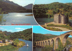 Carte Postale 48. Villefort  Le Camping Du Lac Et Le Chateau De Castanet Trés Beau Plan - Villefort