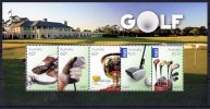 Australia 2011 Golf Minisheet MNH - Nuevos