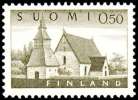 FINLAND/Finnland, M-63 Definitive Landscapes Mk 0,50 Lammi Church HaP** - Neufs