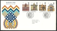 1990 GB FDC EUROPA - 003 - 1991-2000 Em. Décimales