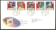 1992 GB FDC GILBERT & SULLIVAN - 004 - 1991-2000 Decimal Issues