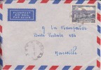 BOUAR - OUBANGUI CHARI - 1956 - AEF - COLONIES FRANCAISES - Fides,Moyen Congo,hopital De Brazzaville,lettre - Autres & Non Classés