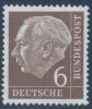 !a! GERMANY 1954 Mi. 0180 MNH SINGLE - 1st Federal President Th. Heuss - Nuovi