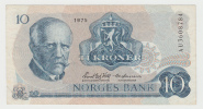 Norway 10 Kroner 1975 VF++ Banknote P 36b  36 B - Norwegen