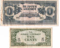 JAPAN INVASION BANKNOTE (JIM) 10 TENTS / 1 DOLLAR MALAYA 1942-45 - Autres - Asie