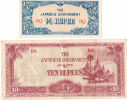 Japan, JAPANESE OCCUPATION OF BURMA - 1/4 And 10 RUPEE BANKNOTE 1942 - Autres - Asie